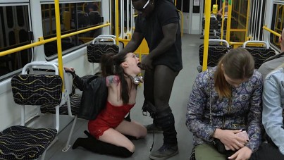 Misha Cross Flirts With A Stranger On A Bus